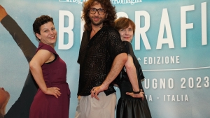 Giuria Biografilm Italia: Angeliki Petrou, Gianluca Matarrese e Jo-Ann Titmarsh