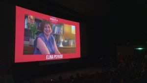 Il saluto di Elina Psykou al pubblico di Biografilm 2024