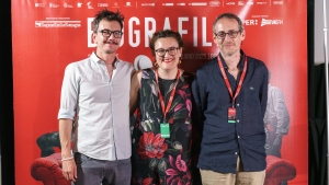 Giuria Biografilm Italia con Alessandro De Bon, Lucia Tralli e Matteo Bisato