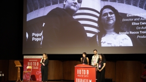Pitching Forum - Popo - Eleonora Deligio, Angelo Rocco Troiano ed Elisa Canale